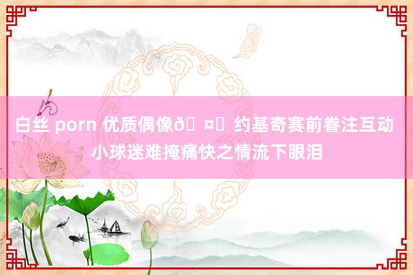白丝 porn 优质偶像🤗约基奇赛前眷注互动 小球迷难掩痛快之情流下眼泪